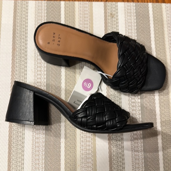 Women's Dorothy Slide 2.5” Heels with woven front detail- A New Day - Picture 7 of 8